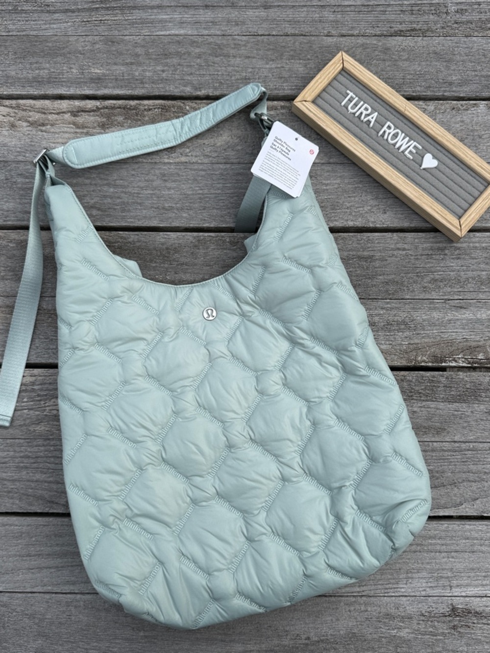 Lululemon Quilty Pleasures Shoulder Bag (14L) in Pelican nwt